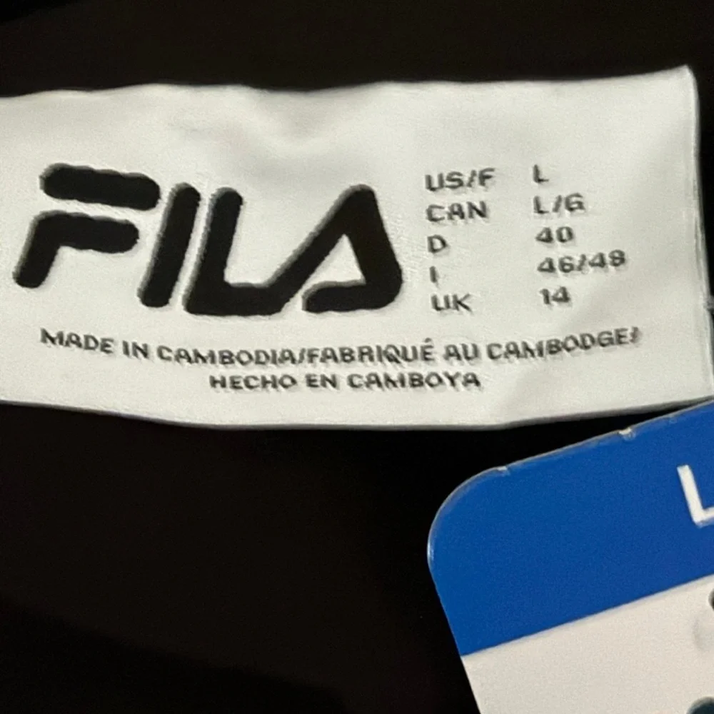 NWT FILA black hoodie L - Picture 6 of 10